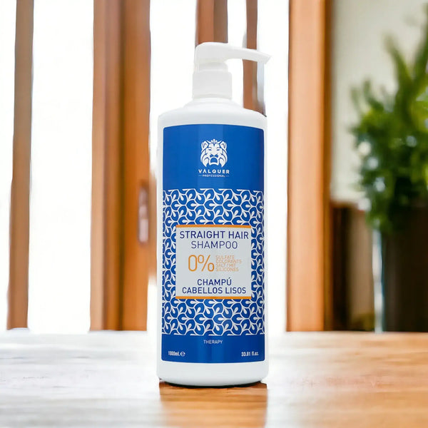 Valquer Pack para Cabellos Lisos - Champú y Mascarilla Capilar Glacial - 1000 ml + 975 ml - 3