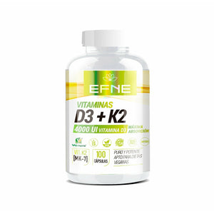 Efne Vitamina D3 + K2 4000 UI con MK-7 natural