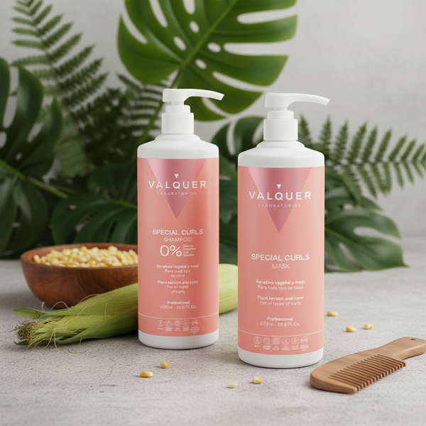 Valquer Pack Método Curly - Champú y Mascarilla - 1975 ml - 3