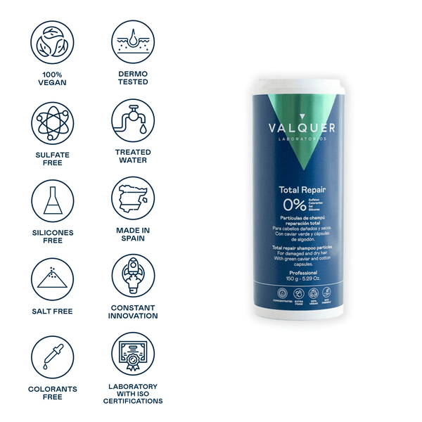 Valquer Partículas de Champú Total Repair - 150 g - 2