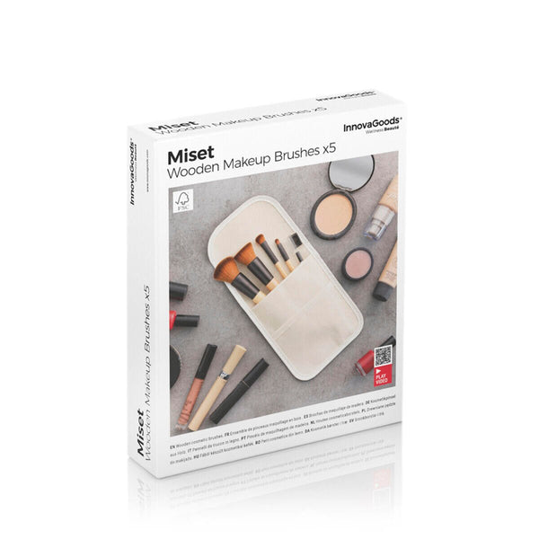 InnovaGoods Set brochas maquillaje 5 uds