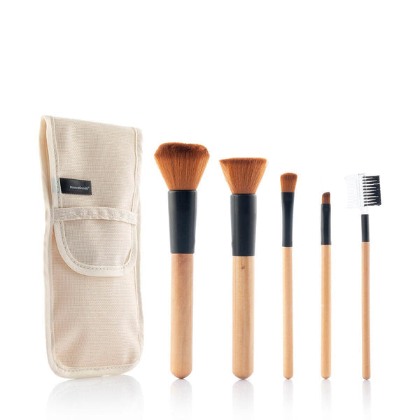 InnovaGoods Set brochas maquillaje 5 uds