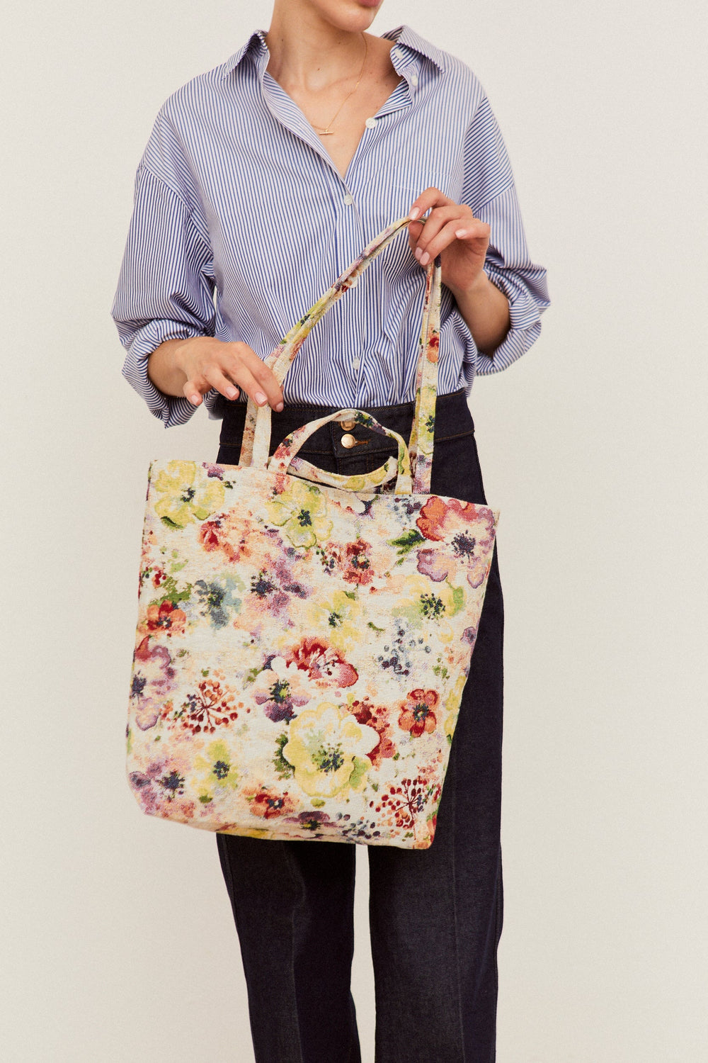 Eturel Tote Bag Jacquard Amapolas